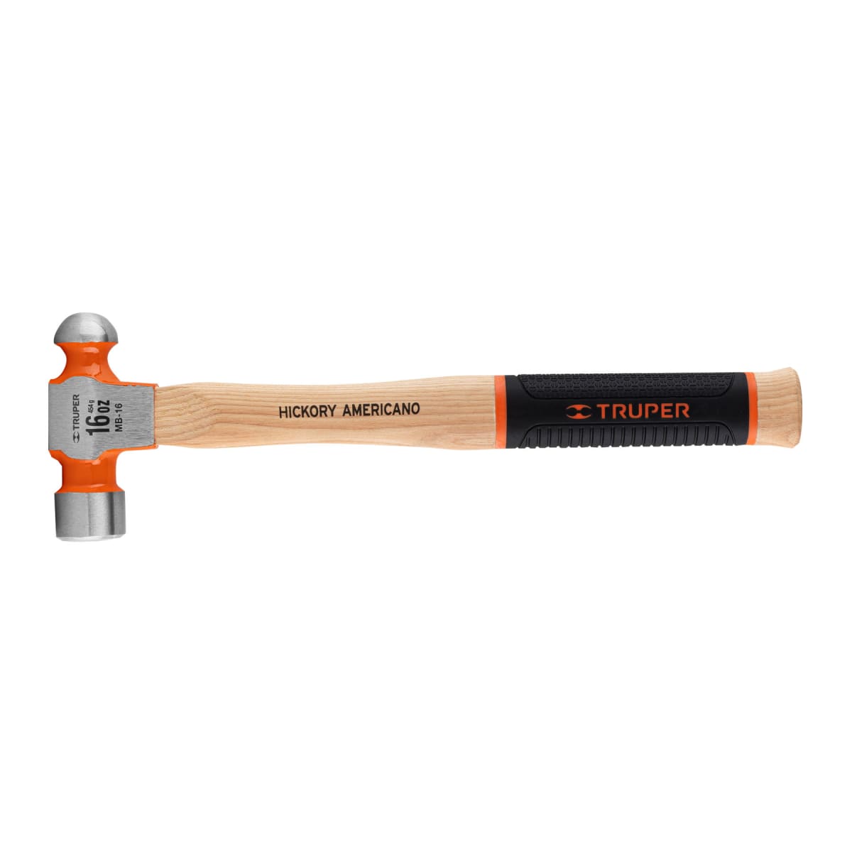Martillo pulido de bola 16 oz mango hickory Truper1