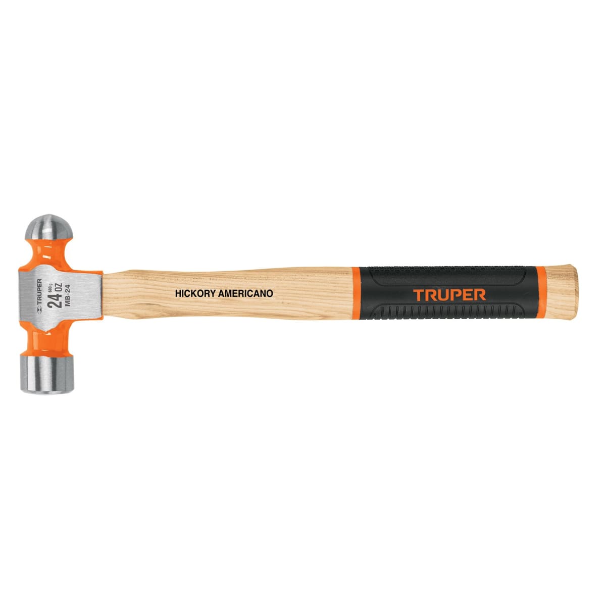 Martillo pulido de bola 24 oz mango hickory, Truper Grip1