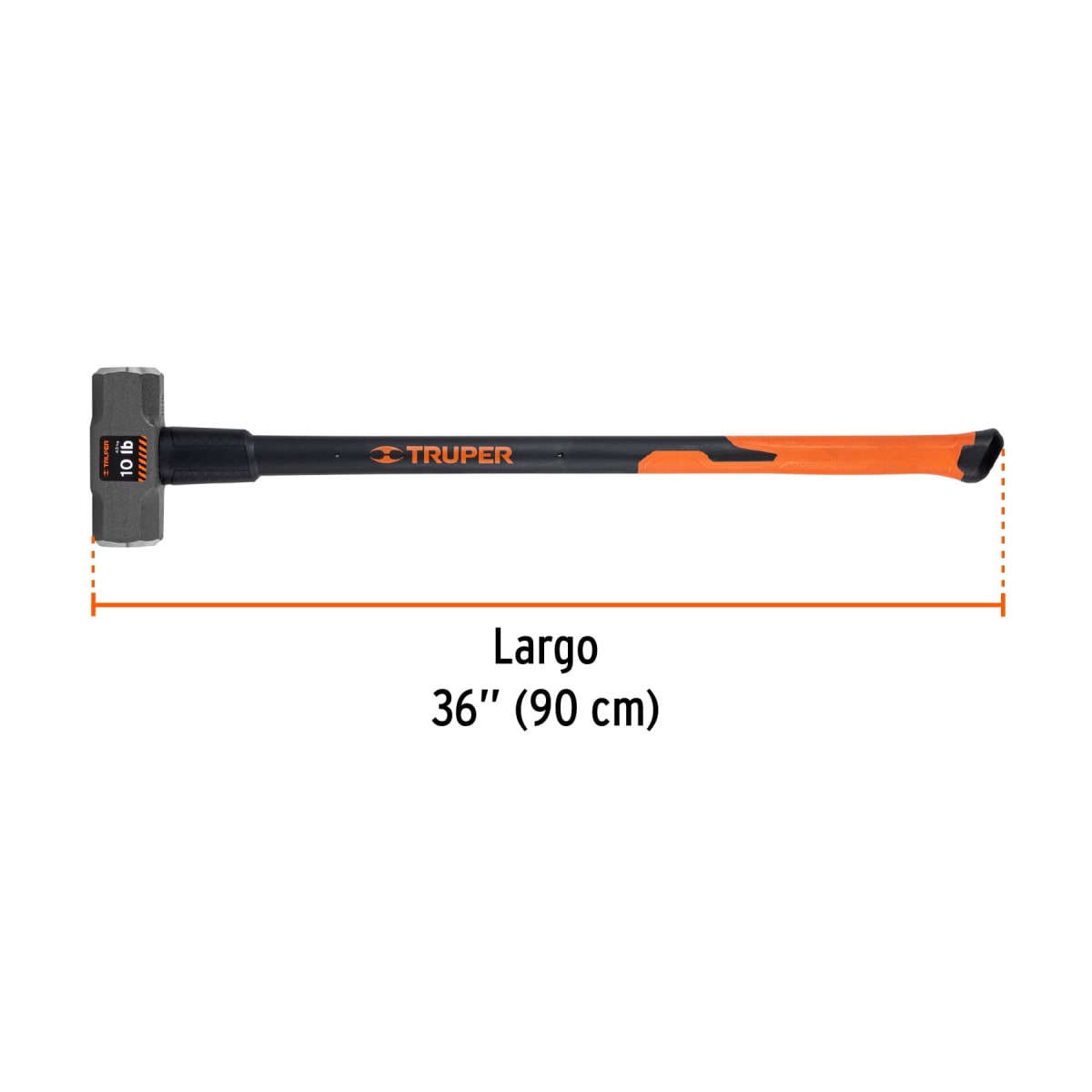 Comba octagonal 10 lb, mango fibra de vidrio 36´´, Truper3