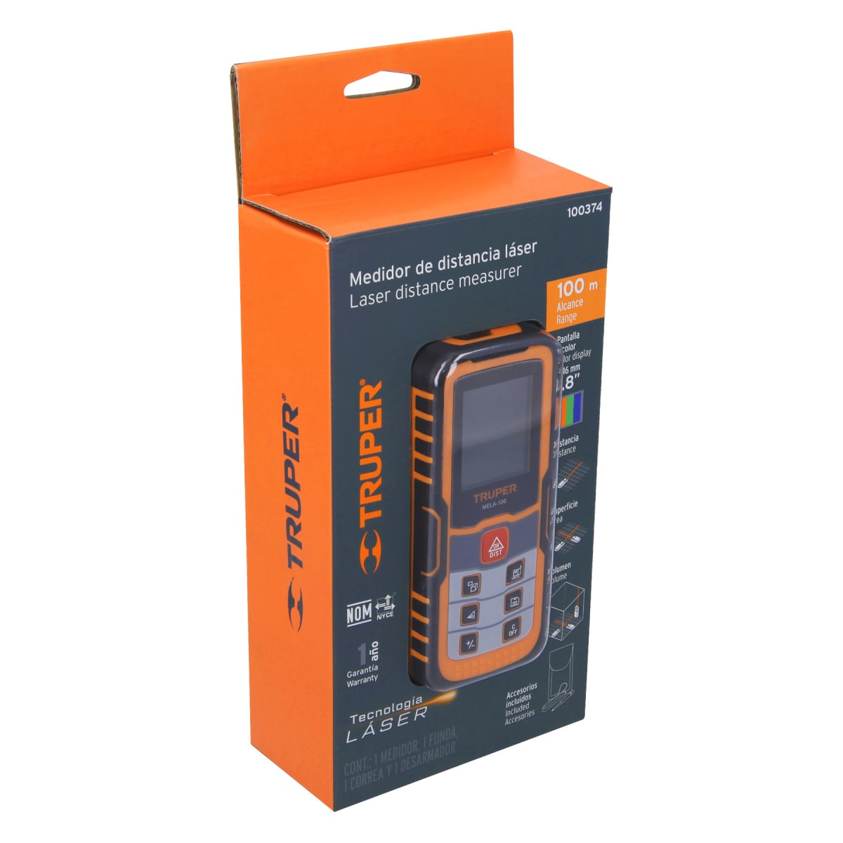 Medidor laser de distancia 100 metros Truper7