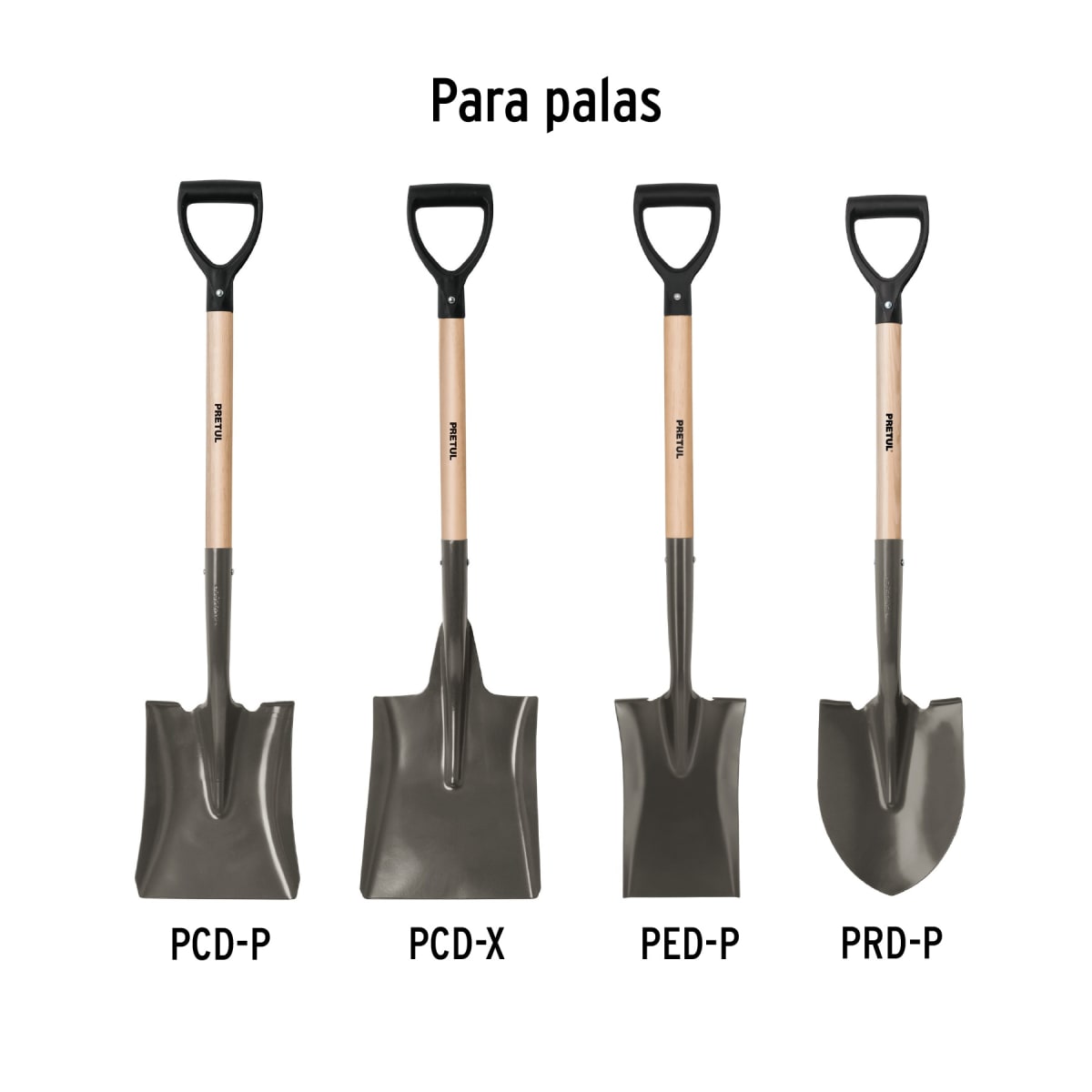 Mango de 24´´ para lampas puño ´´Y´´ plástico PC-PEP, Pretul3