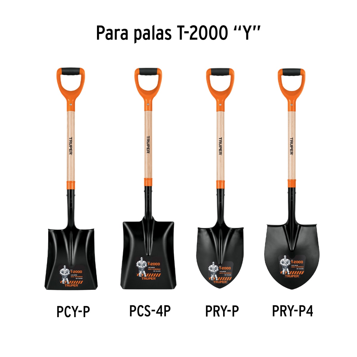 Mango de 26´´ para lampas T-2000, puño ´´Y´´, Truper3