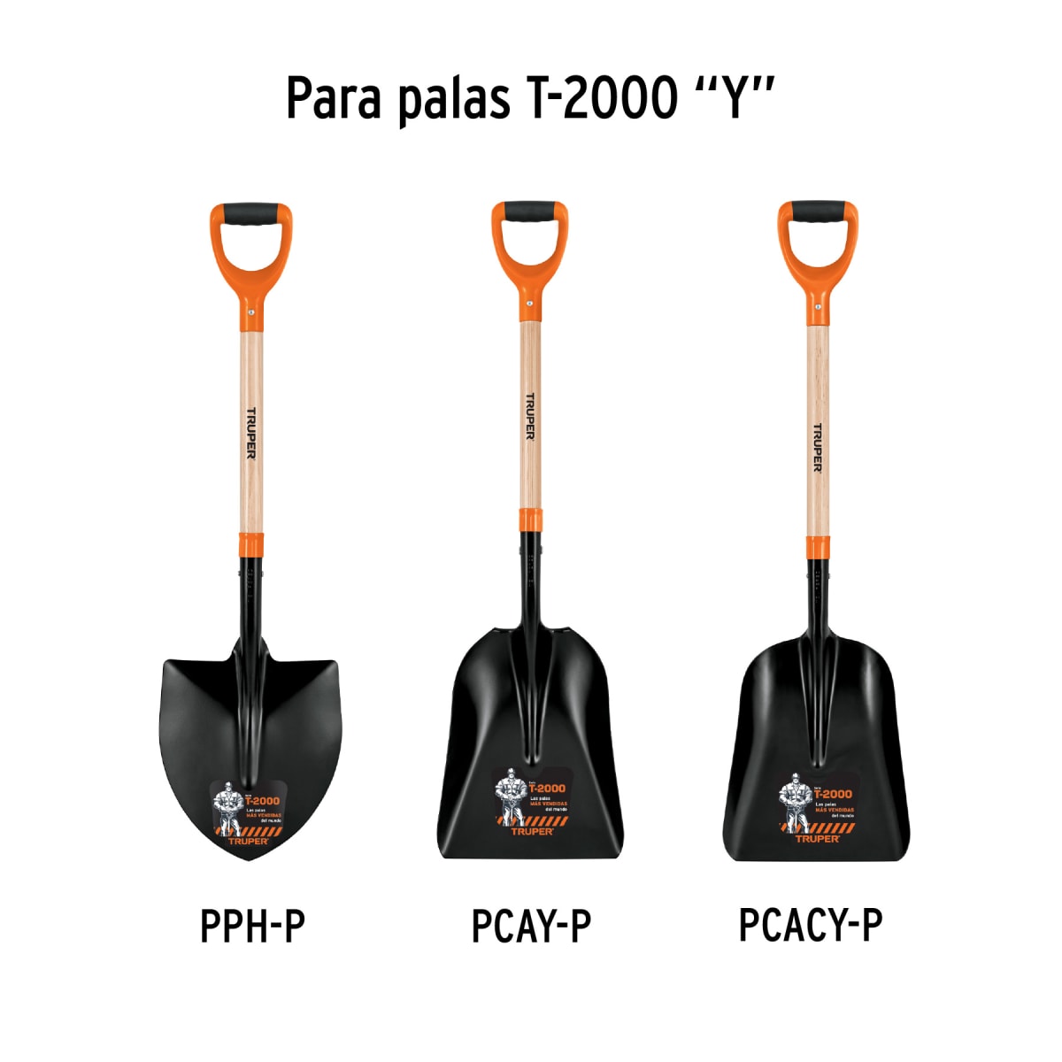 Mango de 26´´ para lampas T-2000, puño ´´Y´´, Truper4