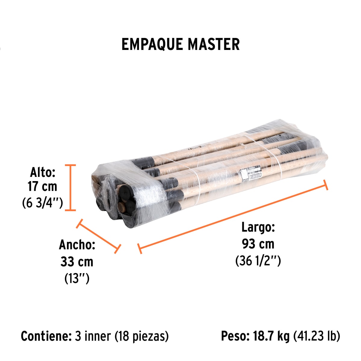 MG-ZP-5M Mango de madera 36' para zapapicos y talachos de 4 a 7 lb Truper7