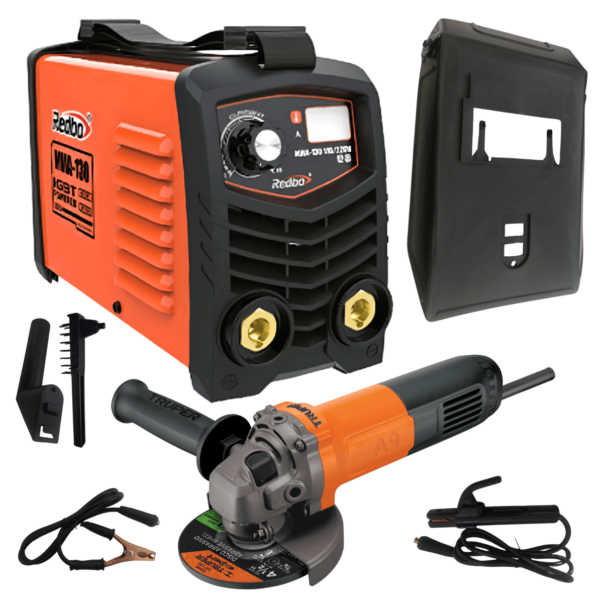 Combo soldadora 130A Redbo + Amoladora 4 ½ 800w Truper2