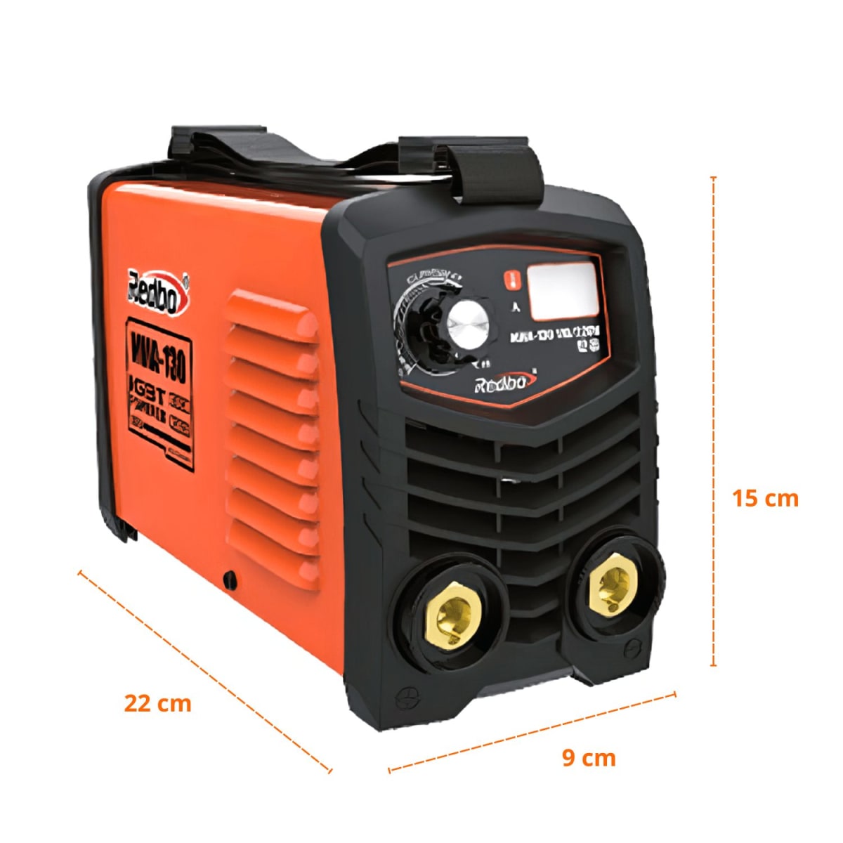 Soldadora inversora 130 A Redbo + Amoladora 4 ½