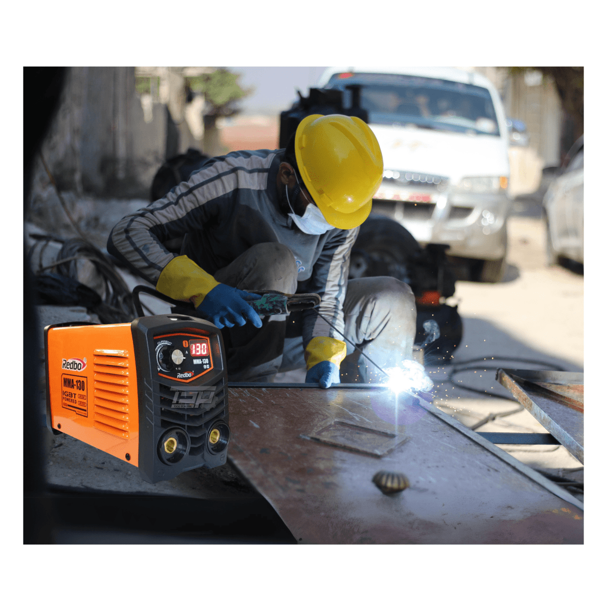 Combo soldadora 130A Redbo + Amoladora 4 ½ 800w Truper12