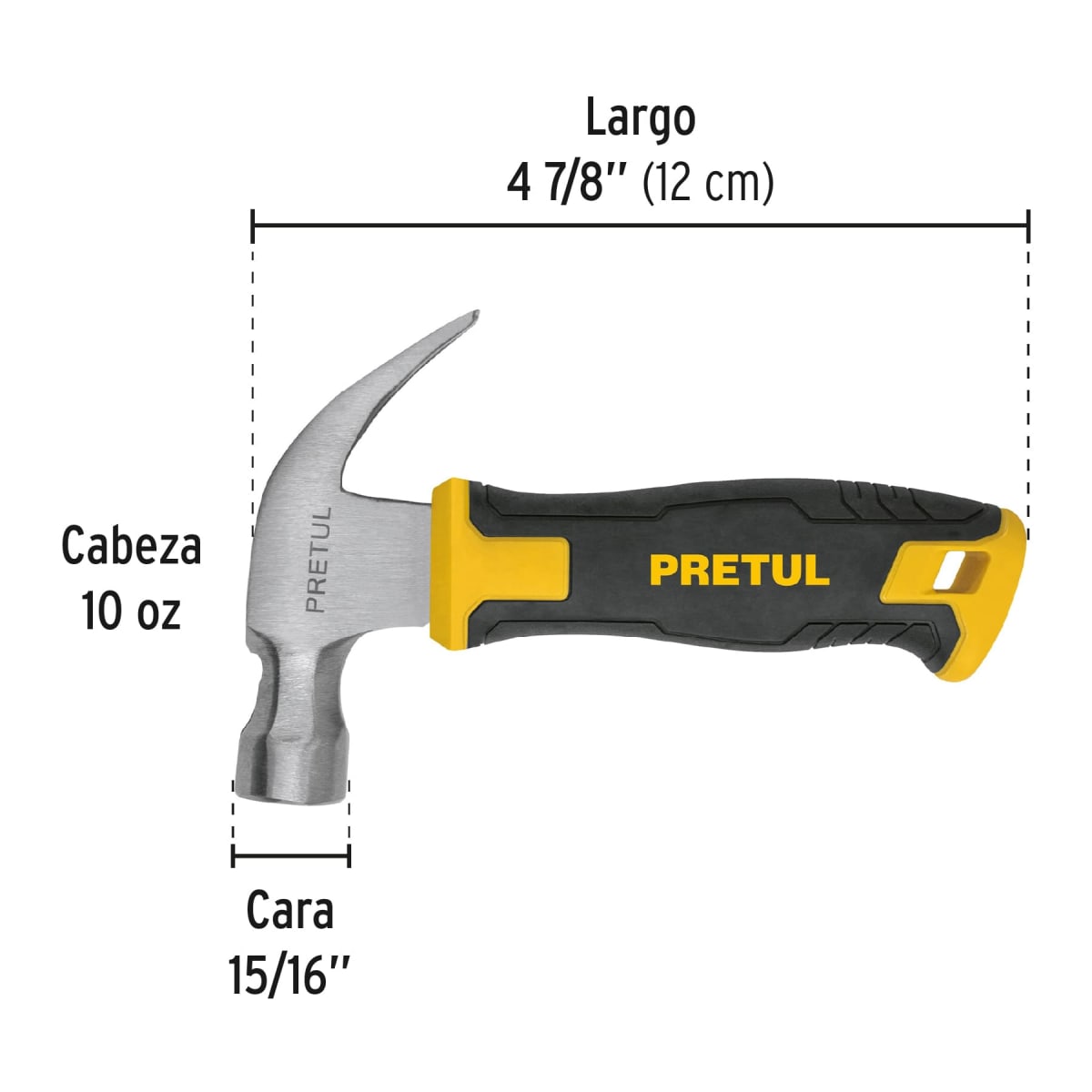 Martillo 10 oz mango comfort grip Pretul3