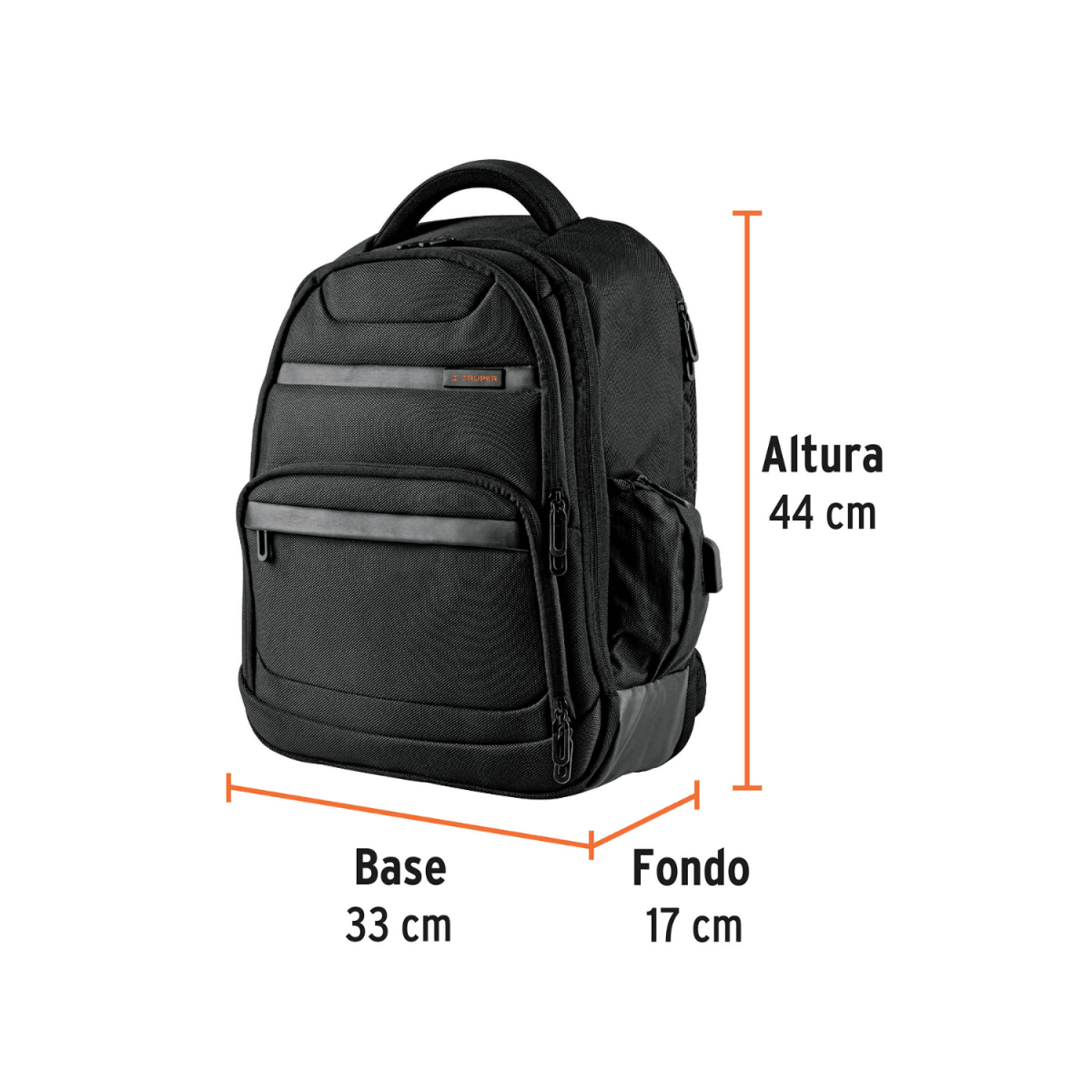 Mochila porta laptop + reloj cuarzo4