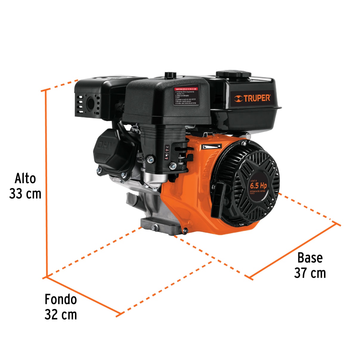 Motor a gasolina 6.5 HP Truper3