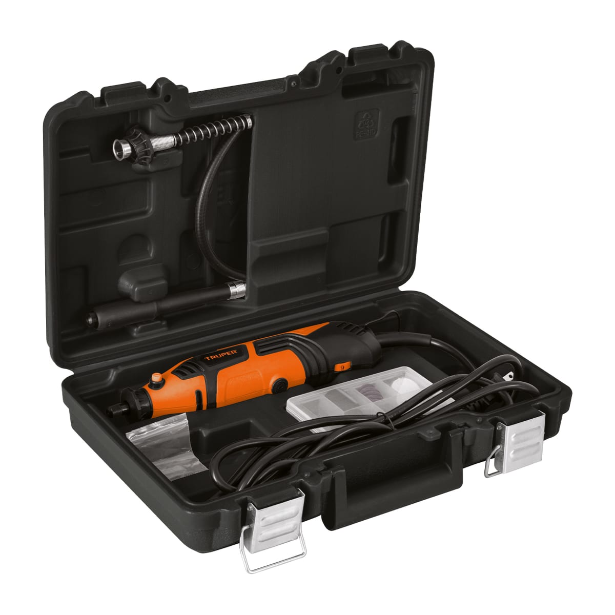 Kit mini taladro rectificadora con accesorios 374 Piezas Truper5