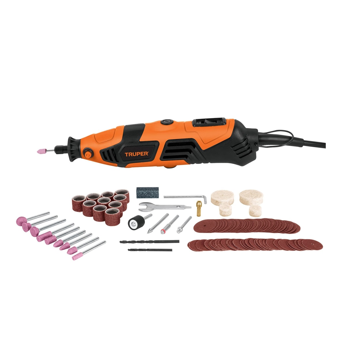 Kit mini taladro rectificadora con accesorios 374 Piezas Truper6
