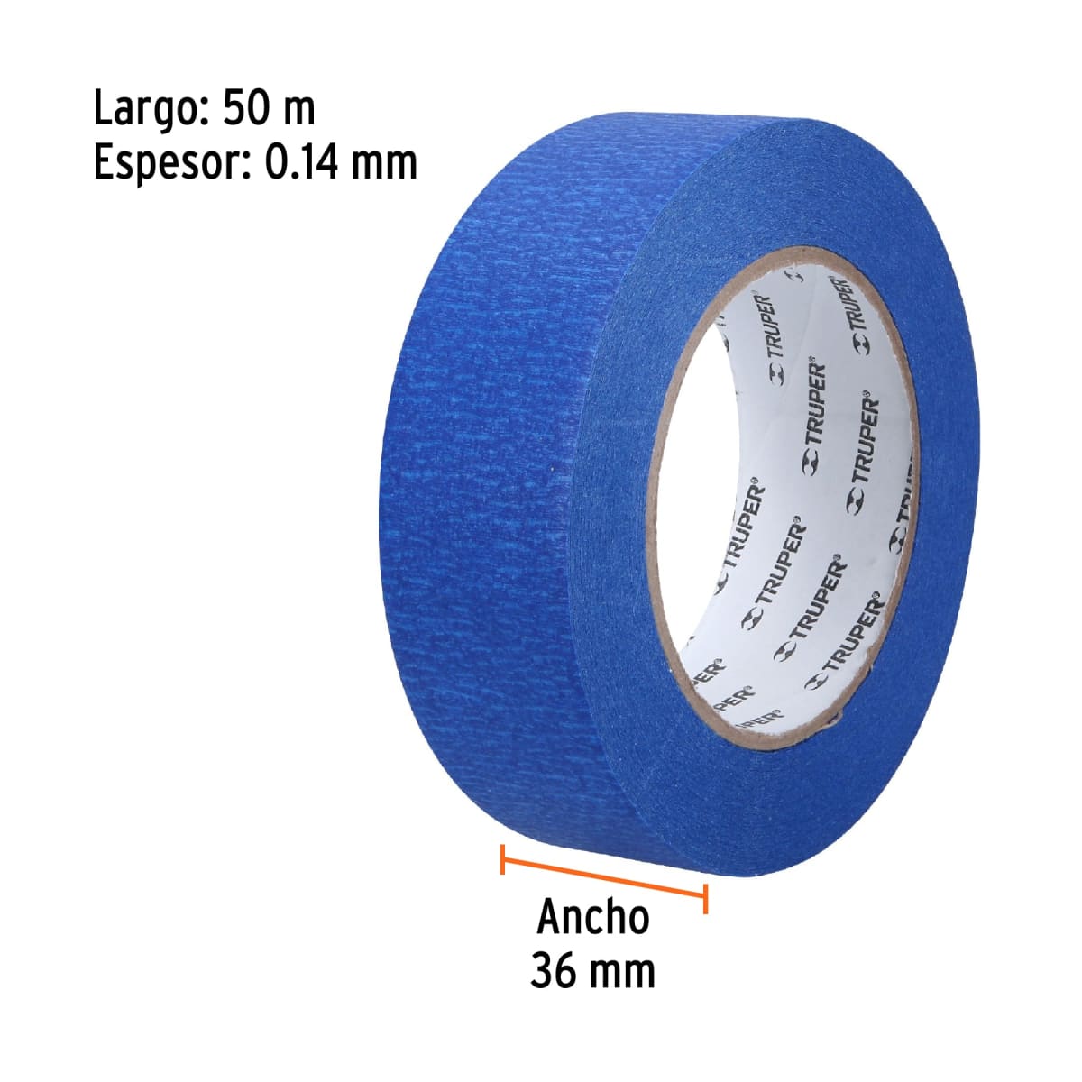 Cinta masking tape azul de 1-1/2´´ x 50 m, Truper4