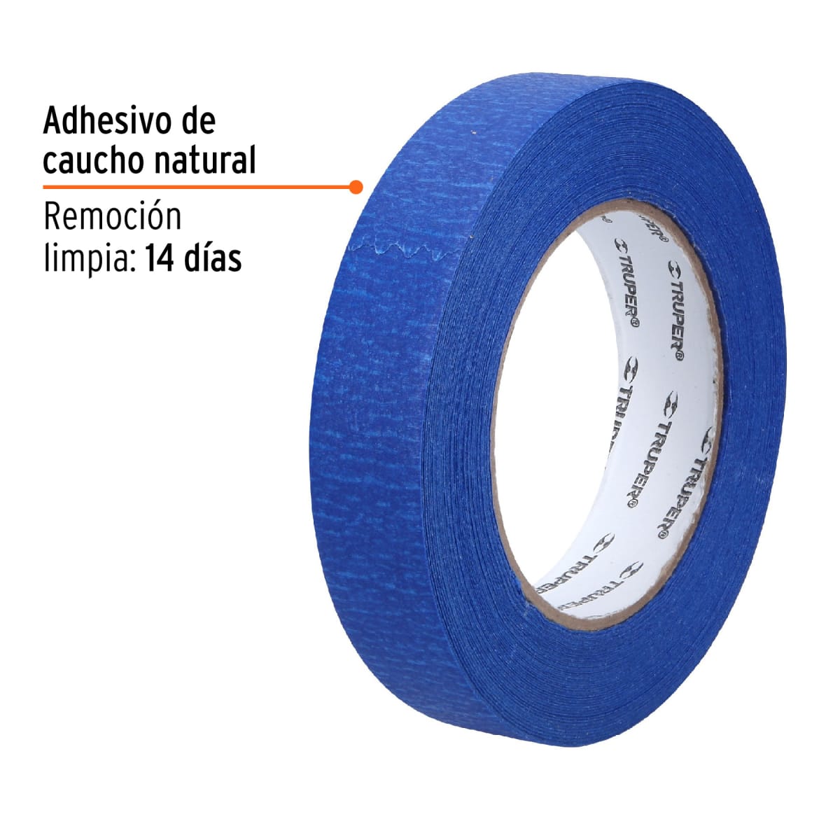 Cinta masking tape azul de 1´´ x 50 m, Truper3