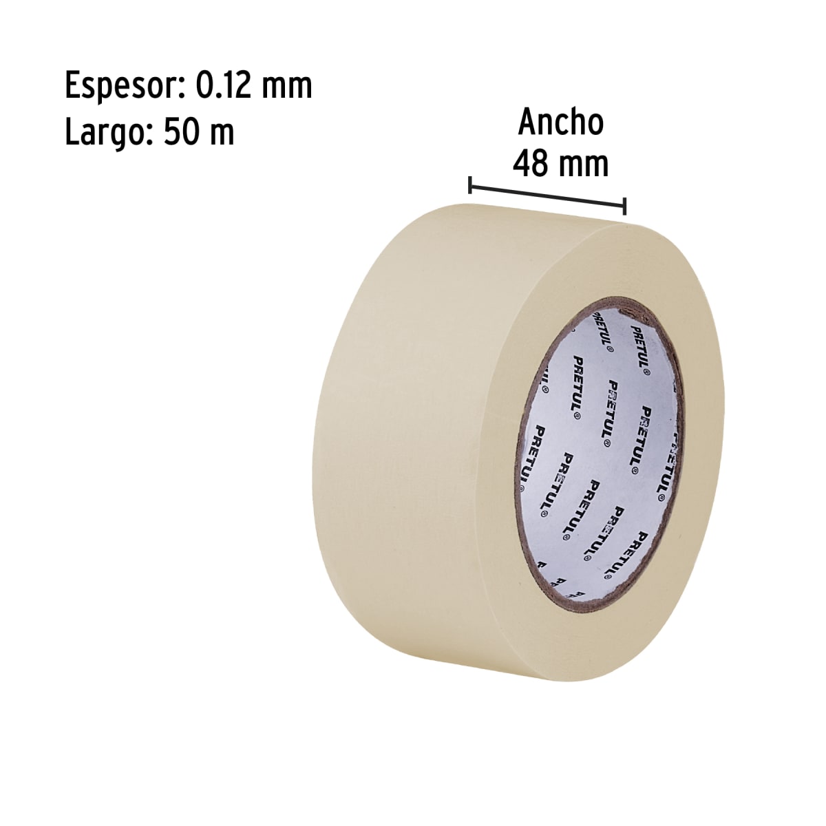 Cinta masking tape de 2' x 50 m, Pretul2