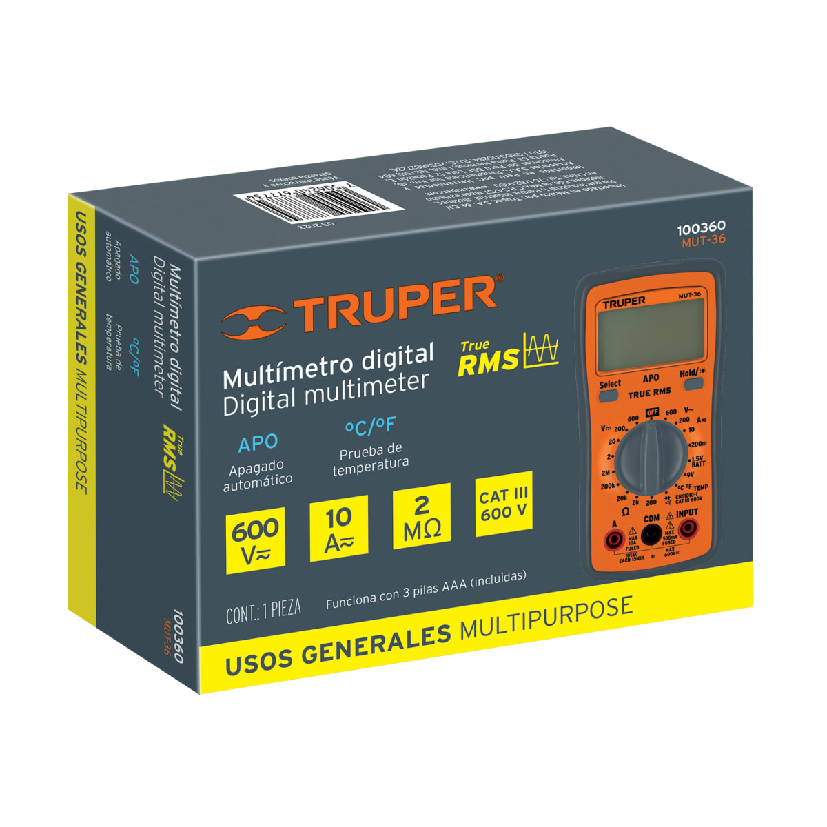 Multímetro digital profesional Truper6
