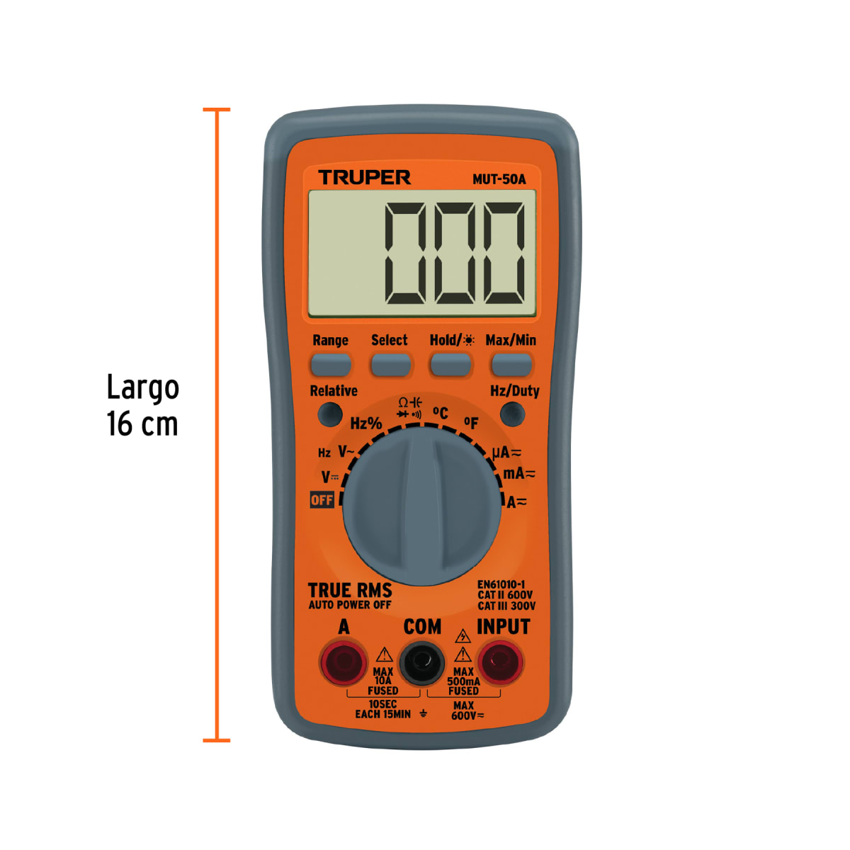 Multitester Digital Auto Rango Deluxe Truper4