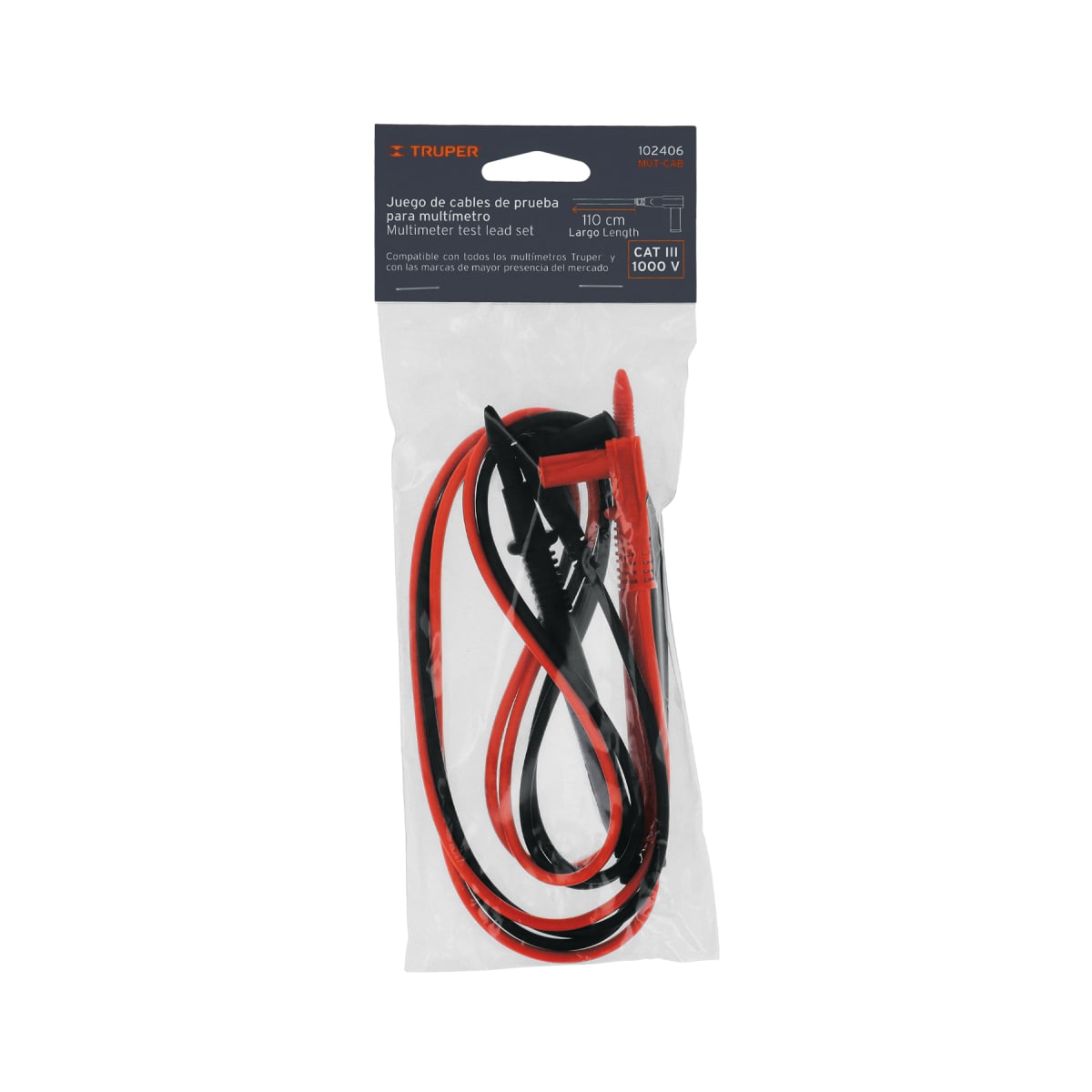 Juego de cables de prueba para multímetro, Truper6