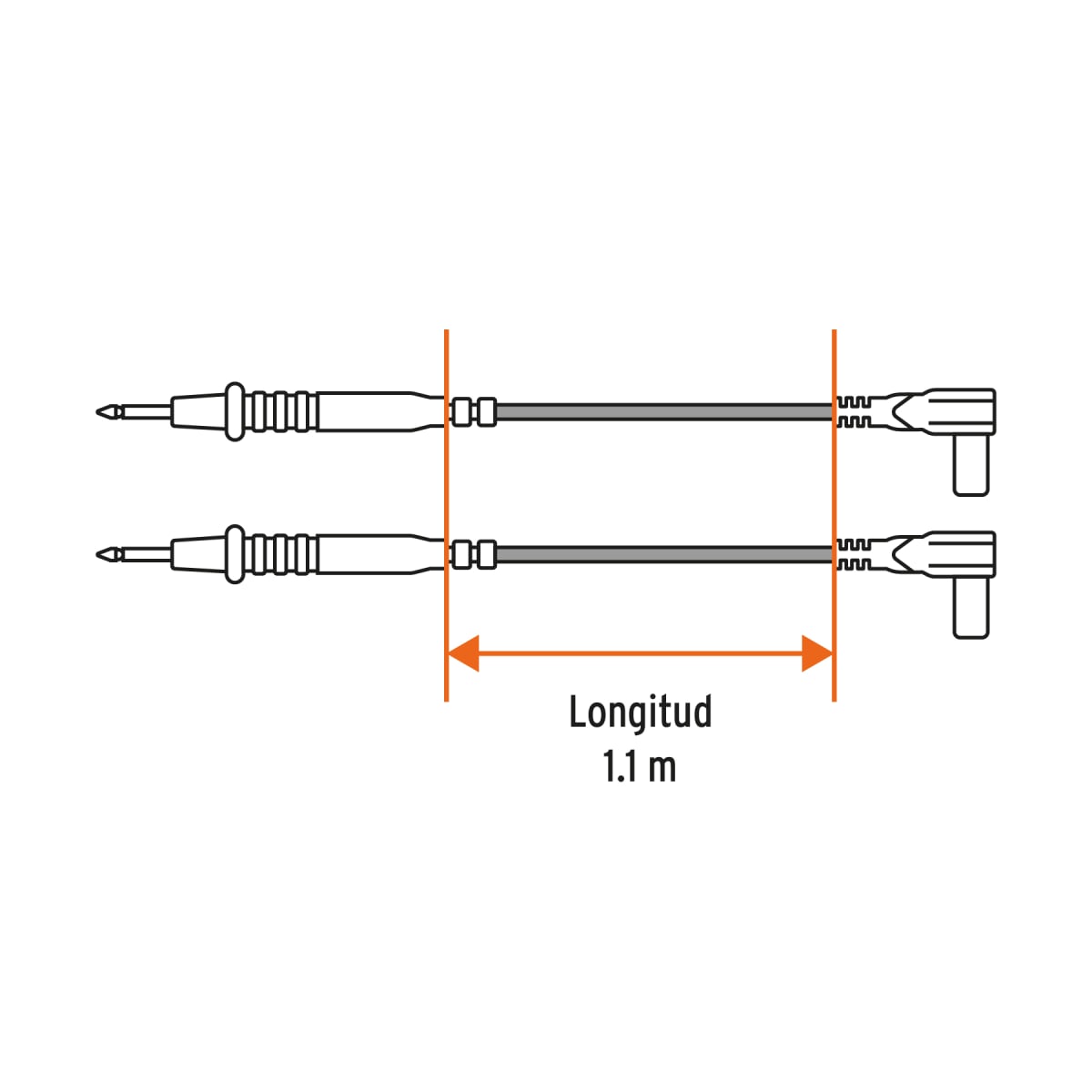 Juego de cables de prueba para multímetro, Truper3