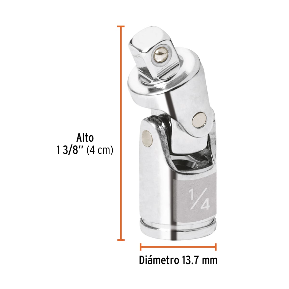 Cardán universal para dados encastre 1/4'' Truper3