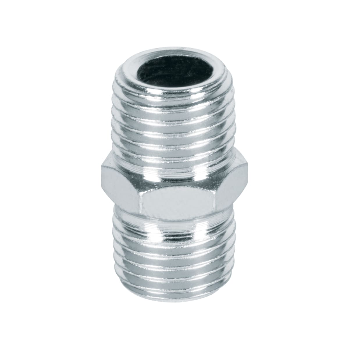 Niple acero, cuerda 1/4 NPT, Pretul1