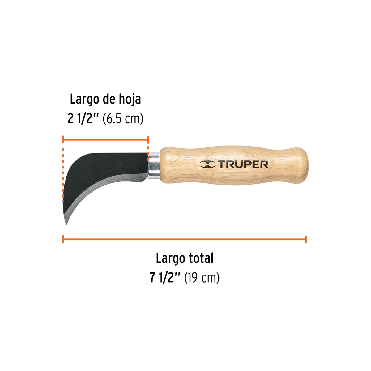 Cuchillo 7-1/2´´ para alfombras, Truper3