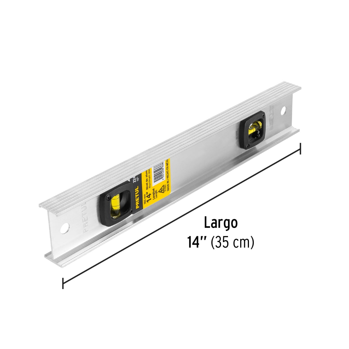 Nivel de 14´´ cuerpo de aluminio, Pretul3