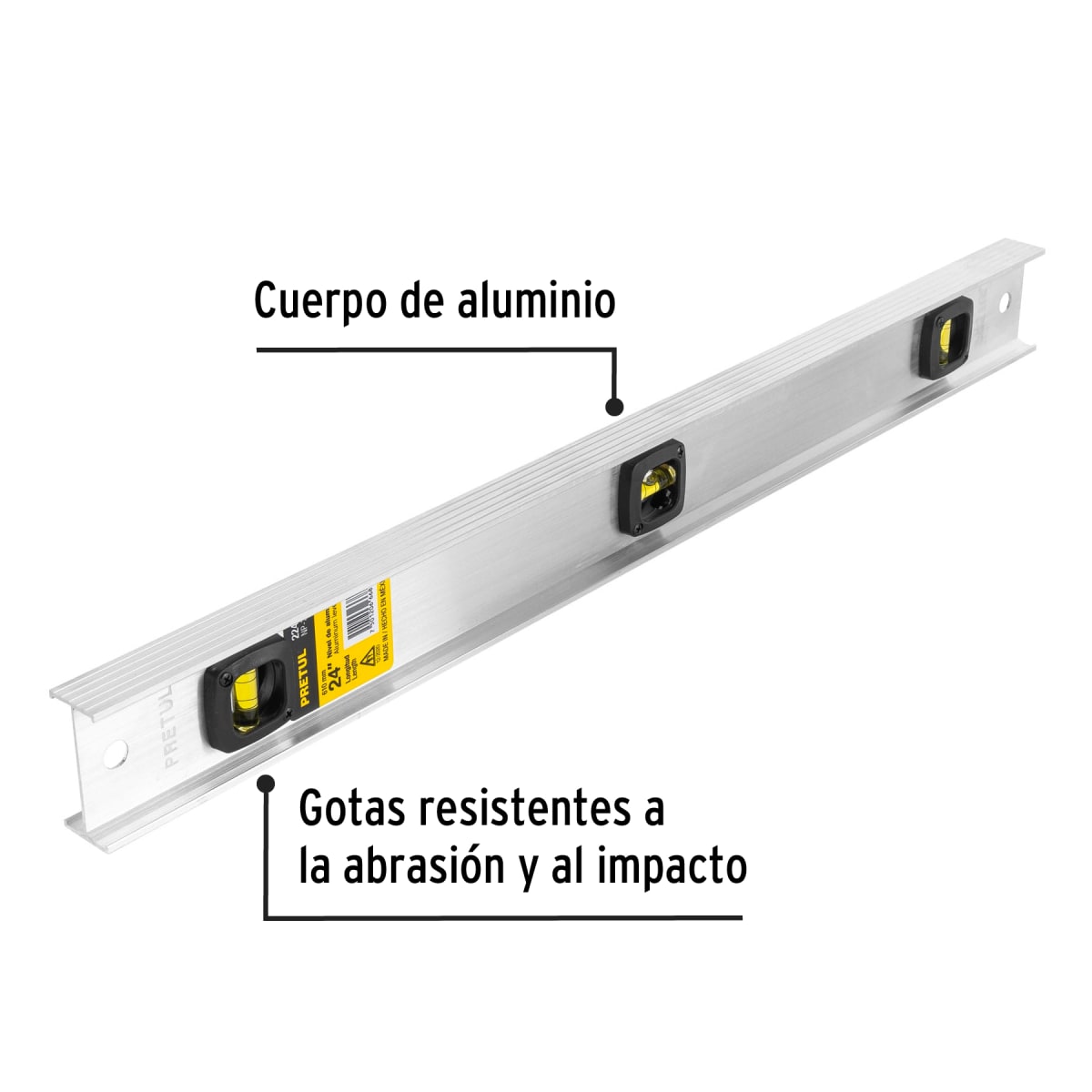 Nivel de Aluminio 24 Pretul2