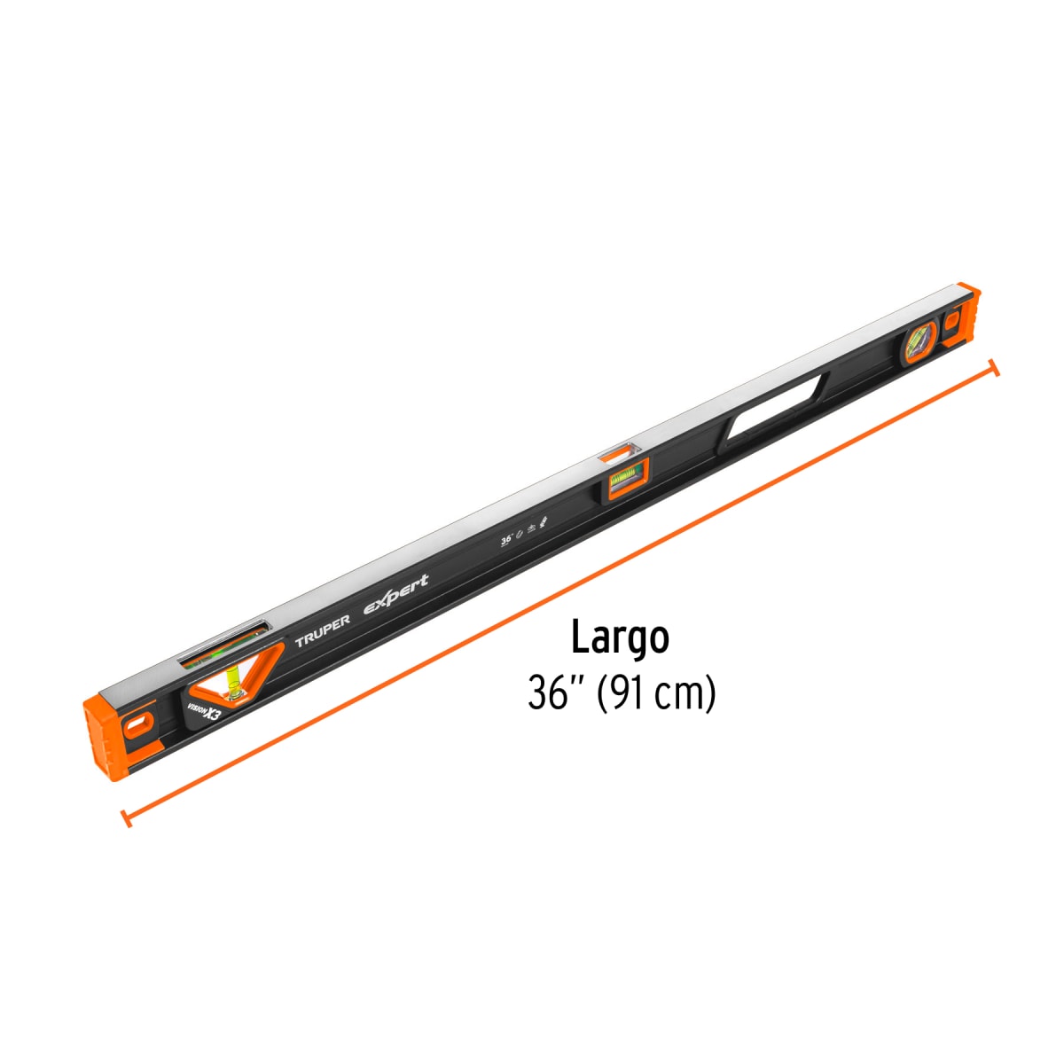 Nivel de 36'' magnético con protección de tpr Truper Expert4