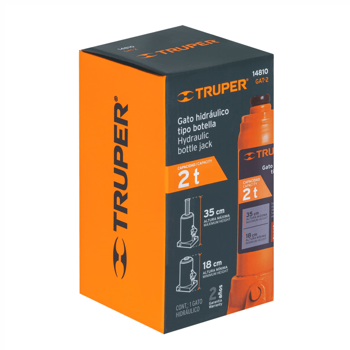 Kit Gata 2 ton triangulo de seguridad y llave ruedas Truper5