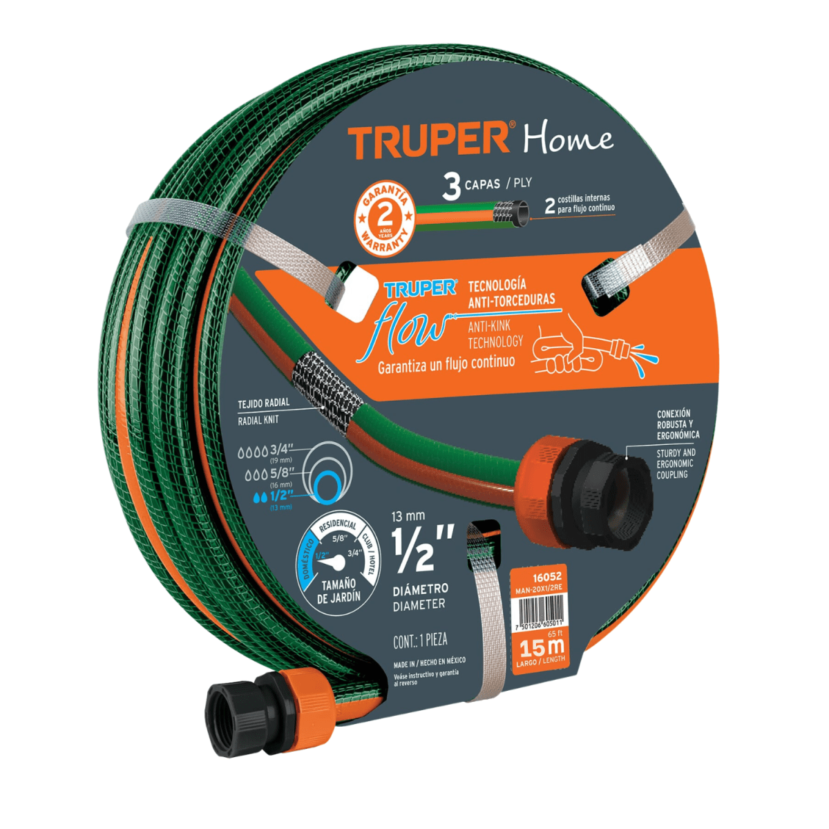 Hidrolavadora + manguera 15m con caja de herramientas con ruedas Truper8