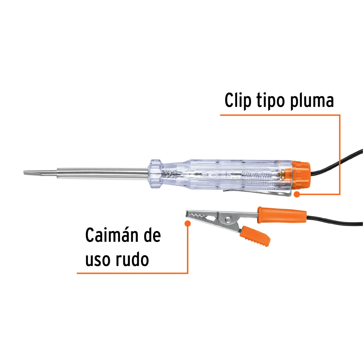 Combo Pinza amperimetrica con Probador de corriente Truper4