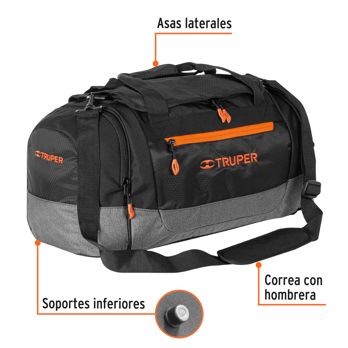 Mochila porta Laptop con Maleta deportiva Truper1