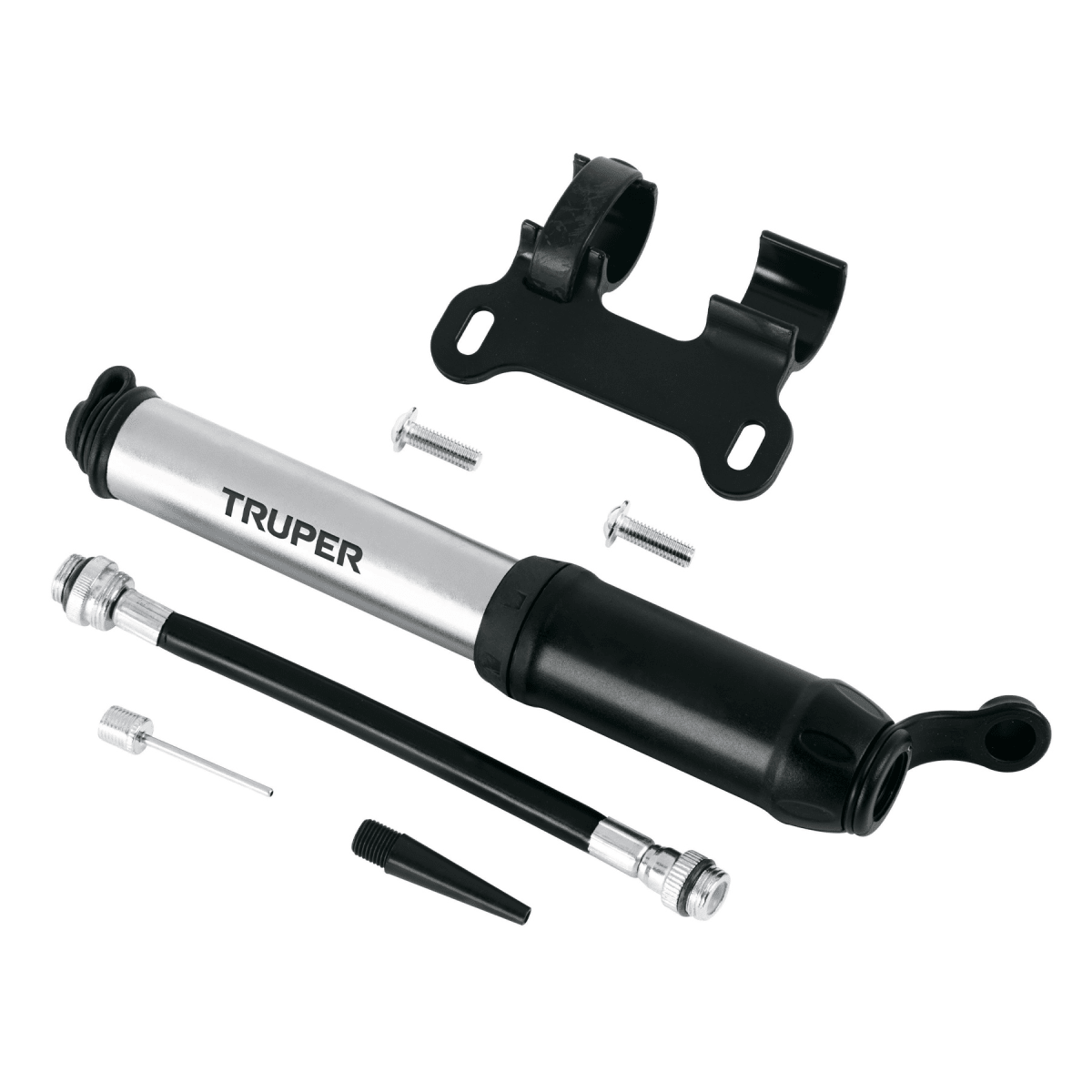 Combo Candado cadena para bicicleta con Mini Inflador 75 Psi Truper2