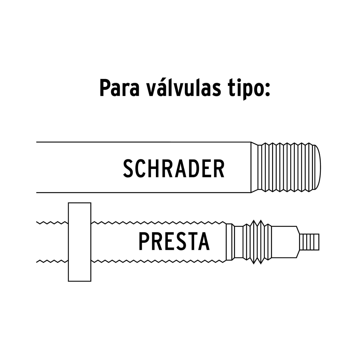 Combo Candado cadena para bicicleta con Mini Inflador 75 Psi Truper4