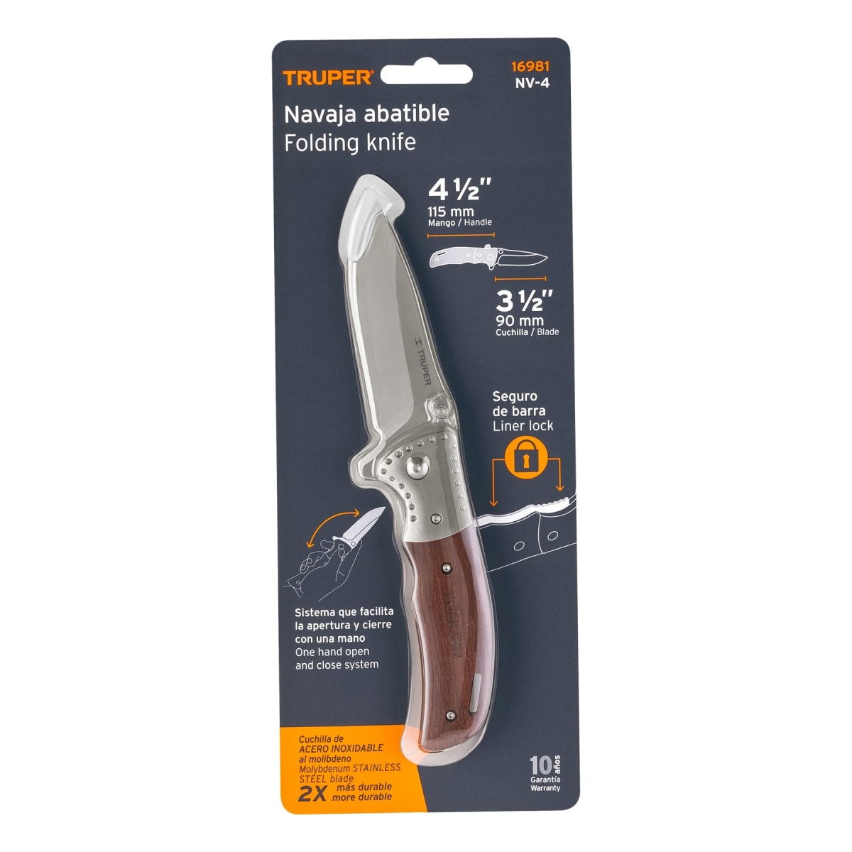 Navaja abatible 4 1/2