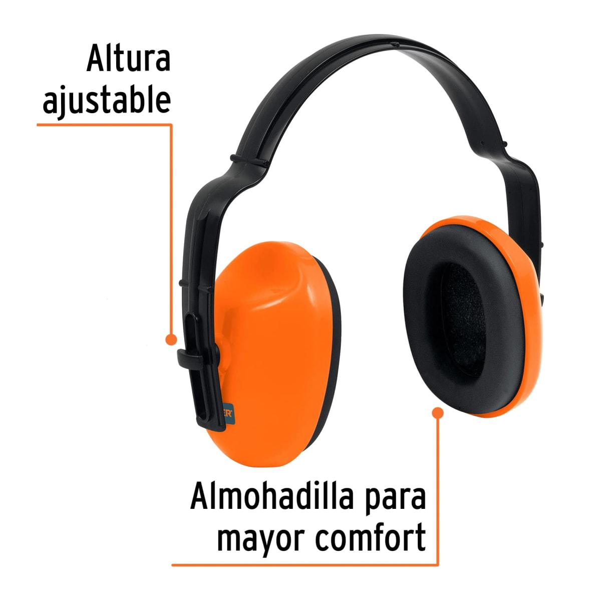 Orejera Ajustable Protector Auditivo Truper2