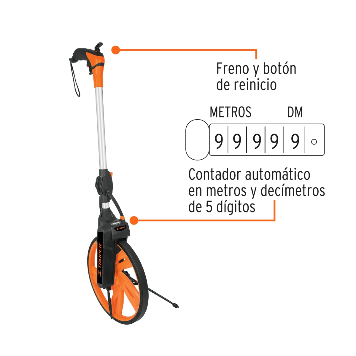 Odómetro con freno rueda de 13