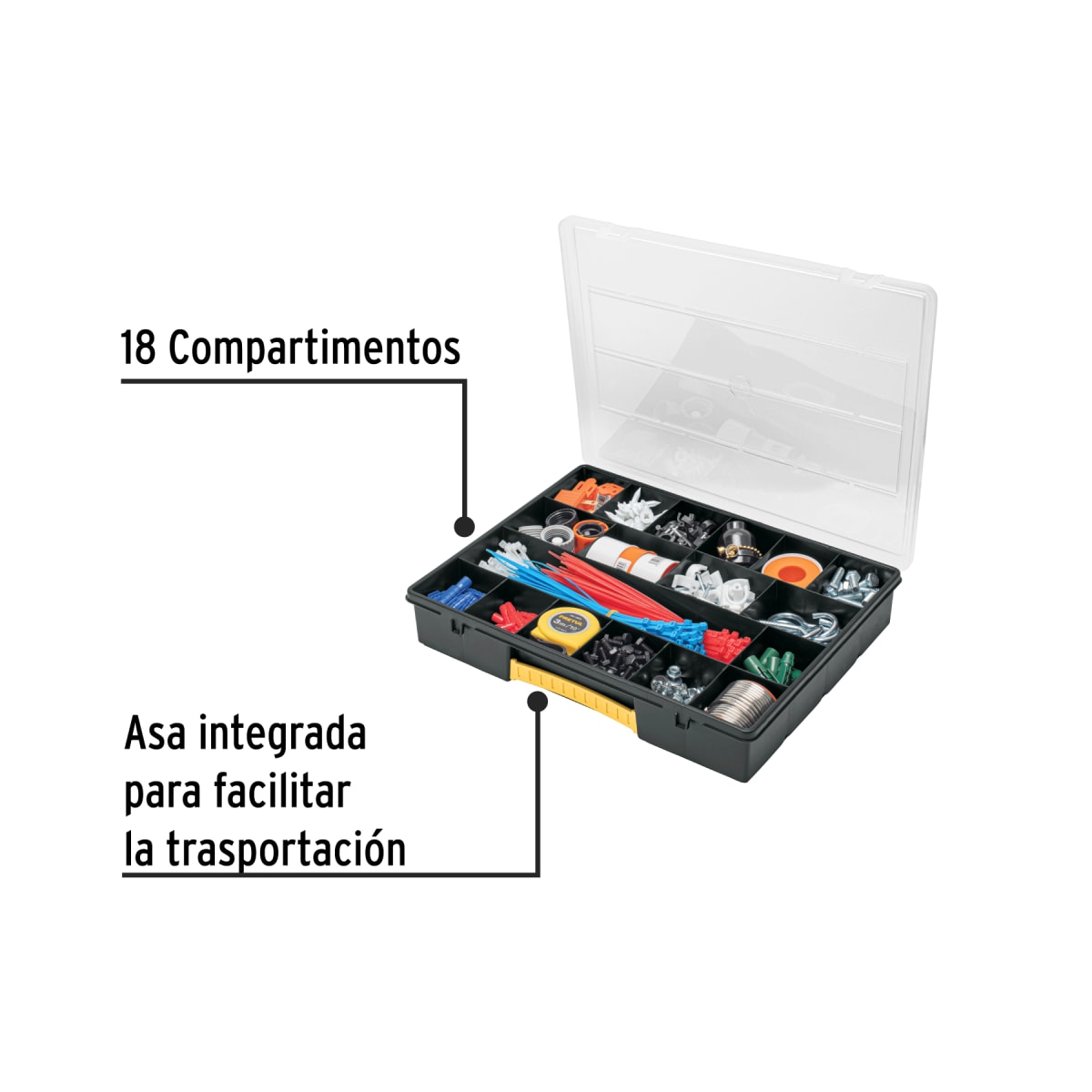 Kit Estante 5 Repisas Truper + Organizador 18 Compartimentos Pretul8