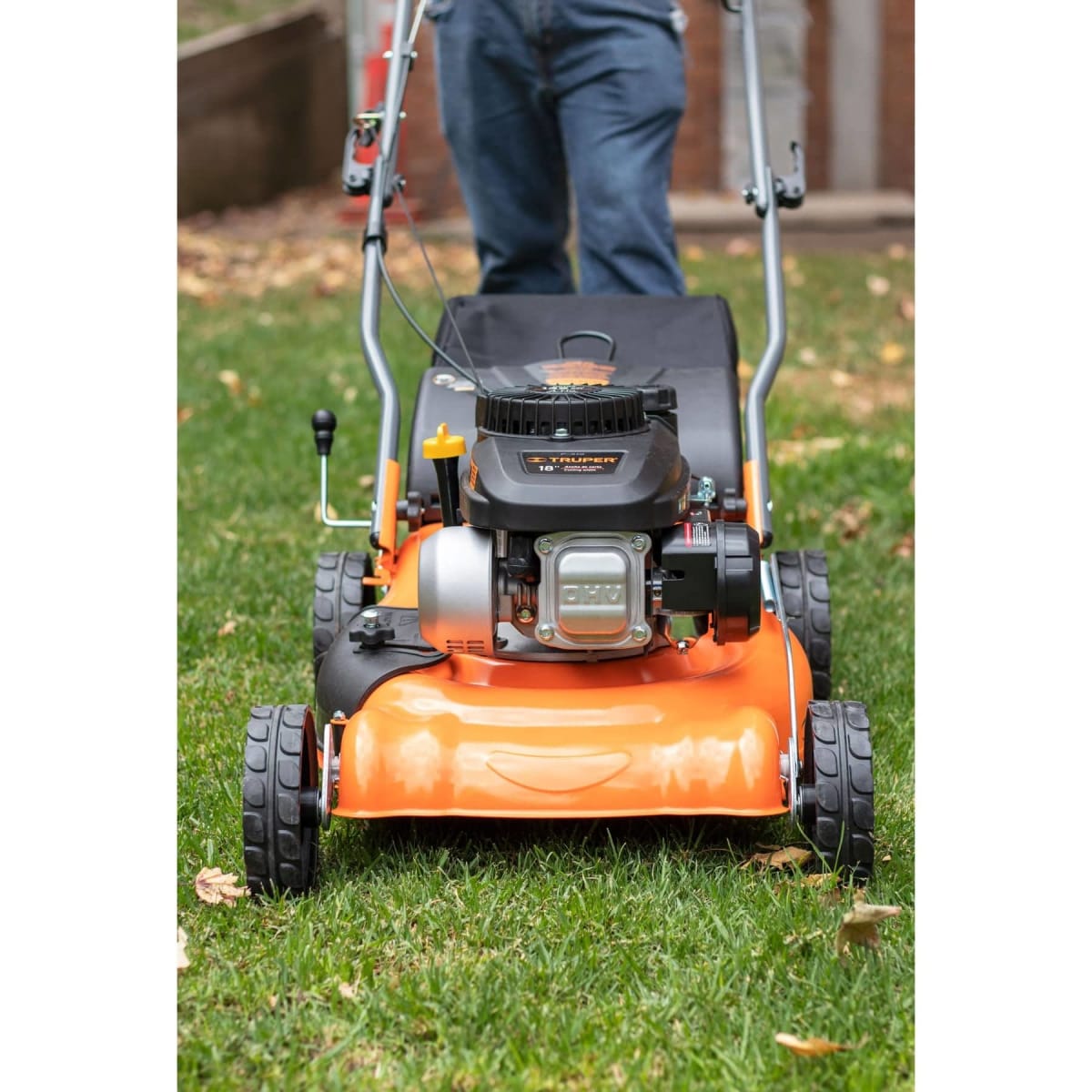 Podadora con motor a gasolina de 4 hp 18