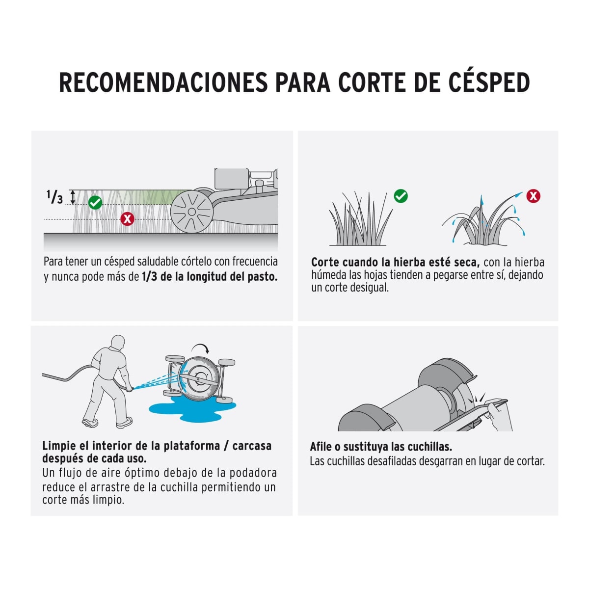 Podadora con motor a gasolina de 4 hp 18