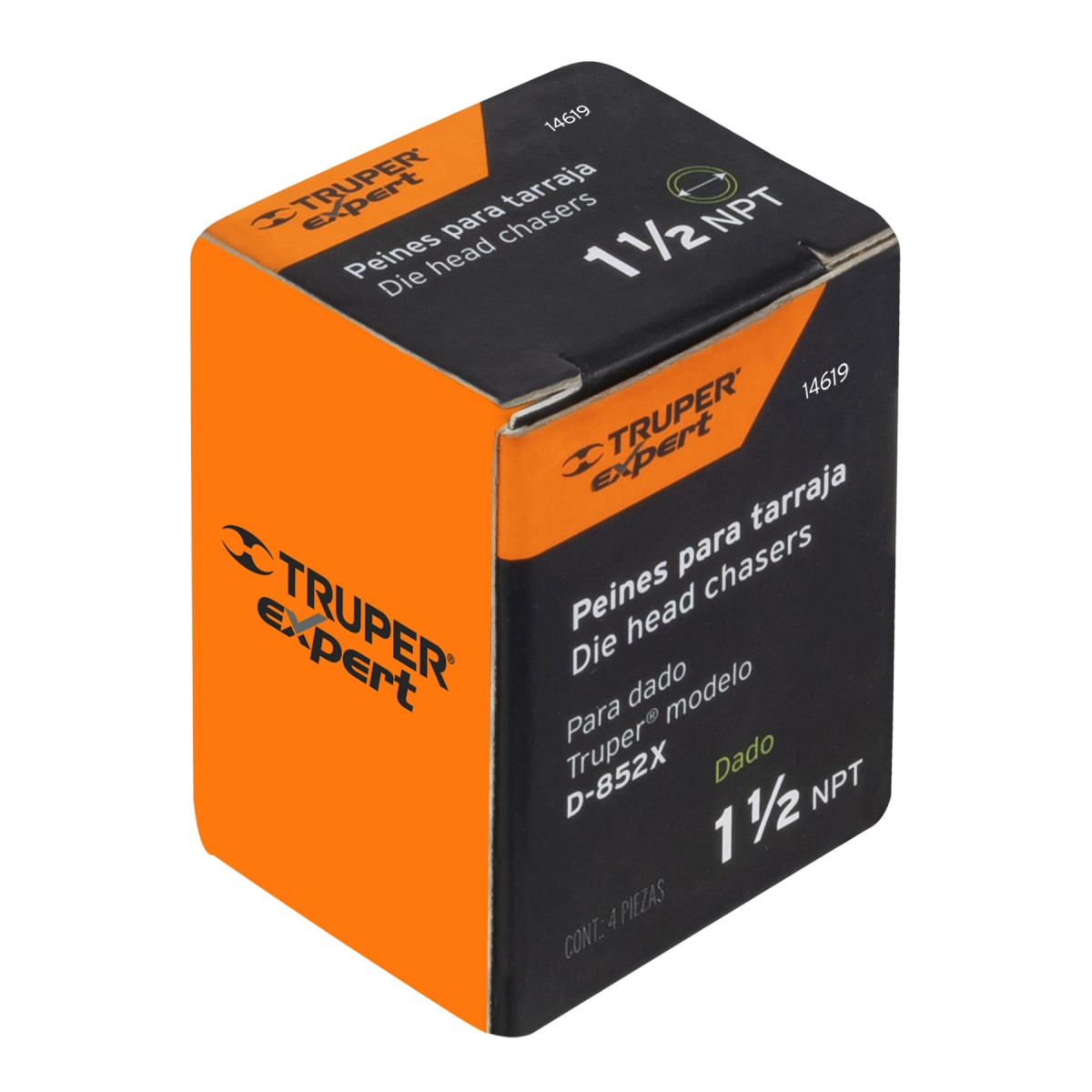 Juego de 4 peines 1-1/2´´ para tarrajas T-852X, Expert Truper4