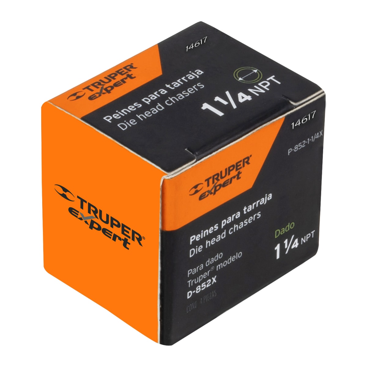 Juego de 4 peines 1-1/4´´ para tarrajas T-852X, Expert Truper4