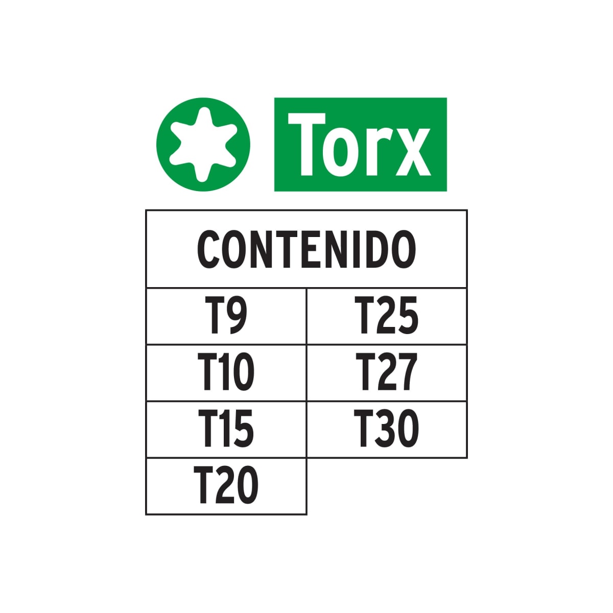 Juego de 7 puntas torx combinadas largo 1'' Truper4