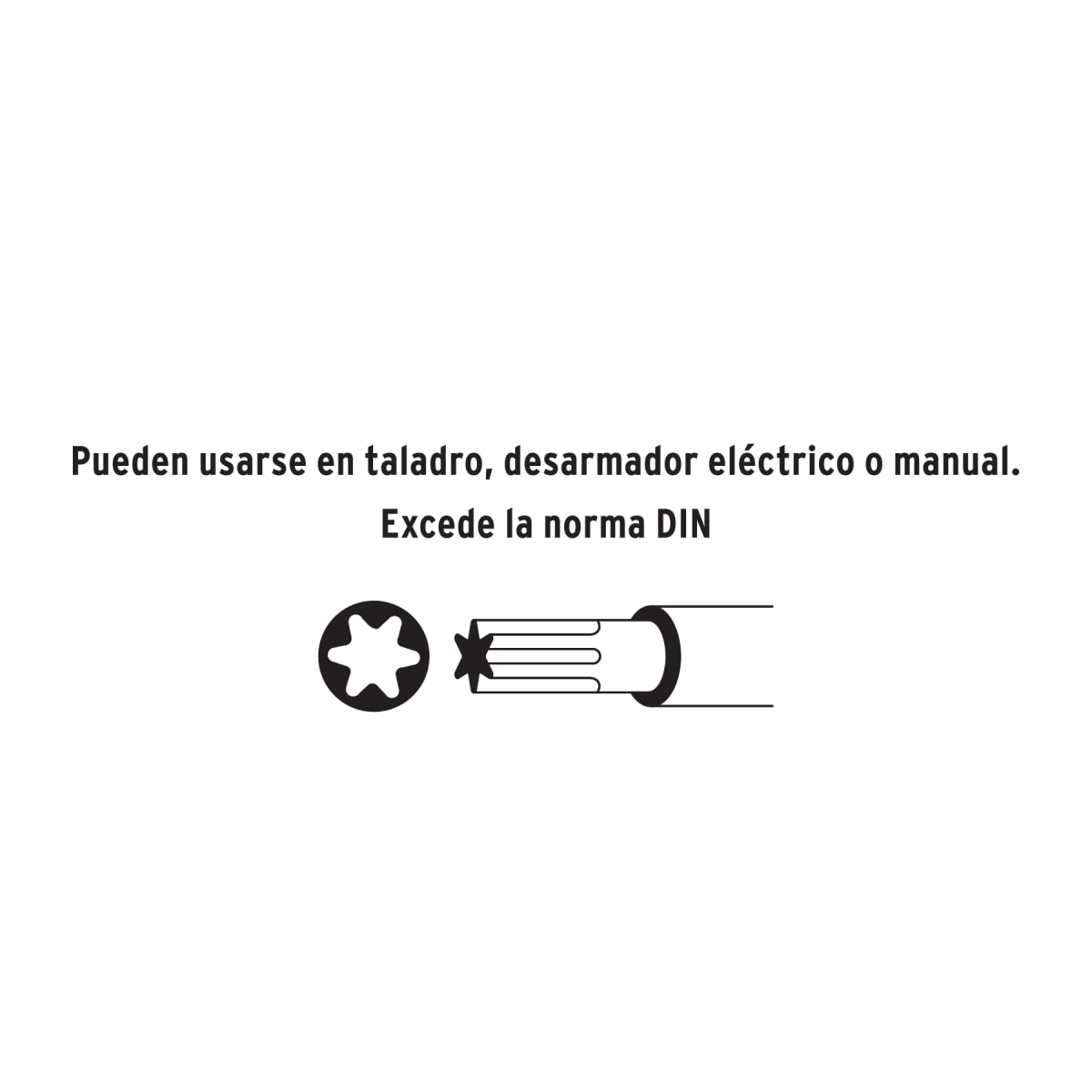 Juego de 7 puntas torx combinadas largo 2'' Truper4