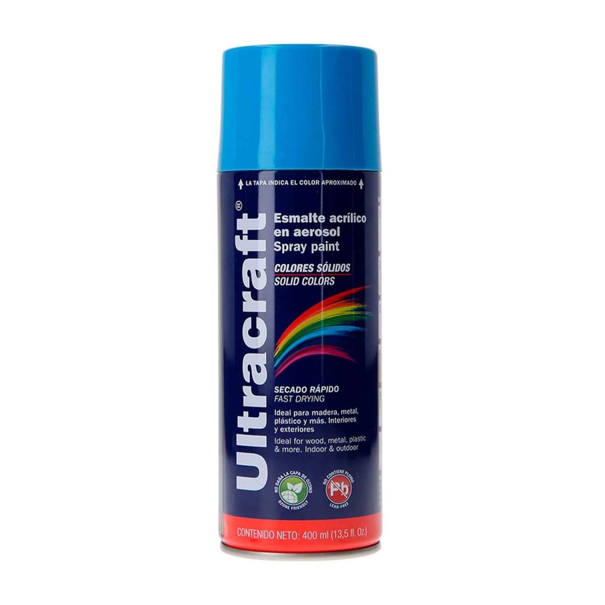 Pintura Spray Color Azul Claro x4 Unidades Ultracraft2