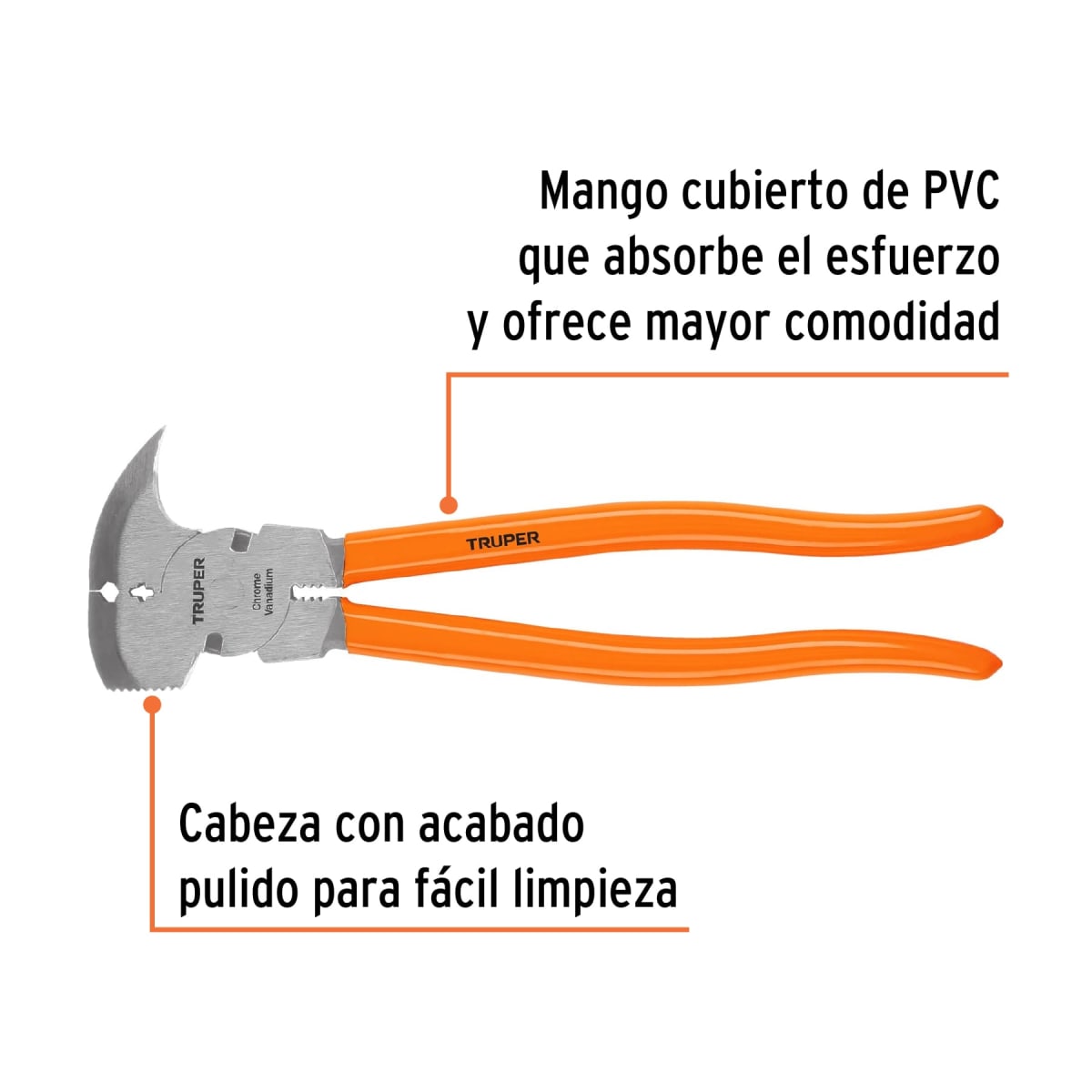 Alicate de hacendado 11´´ mango de PVC, Truper2