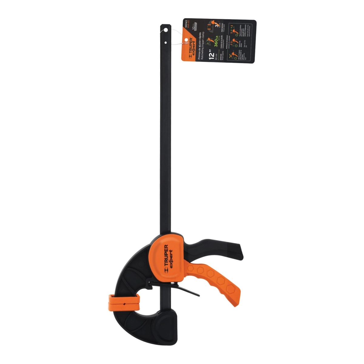 Prensa rapida auto ajustable 12¨ uso rudo Truper2