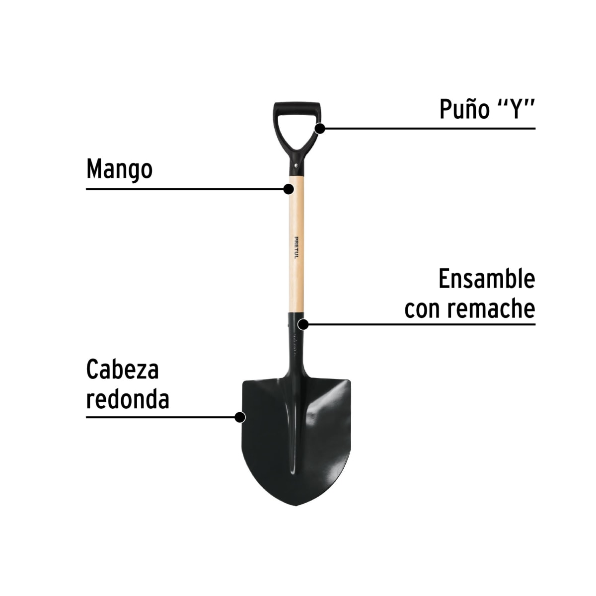 Lampa cuchara puño 