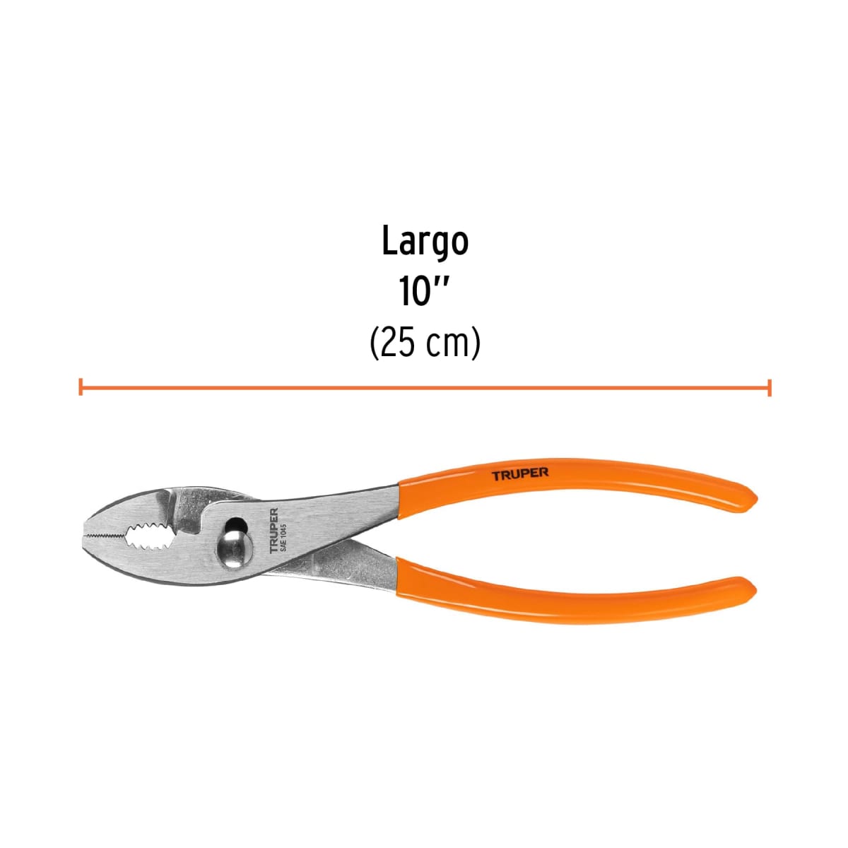Alicate de mecánico 10'' mango de pvc. truper3